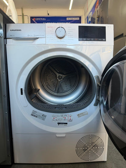 Refurbished Grundig GT76824EW 8Kg Heat Pump Tumble Dryer - White