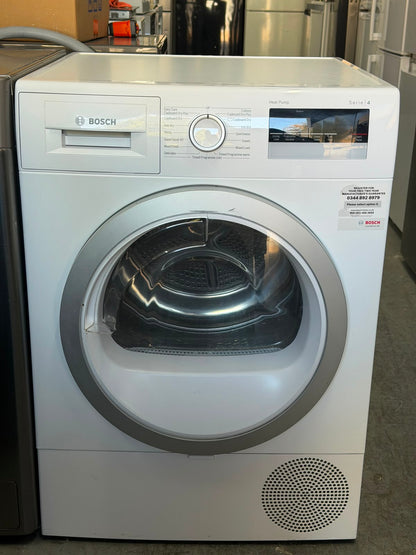 Refurbished Bosch WTR85V21GB 8Kg Heat Pump Tumble Dryer - White