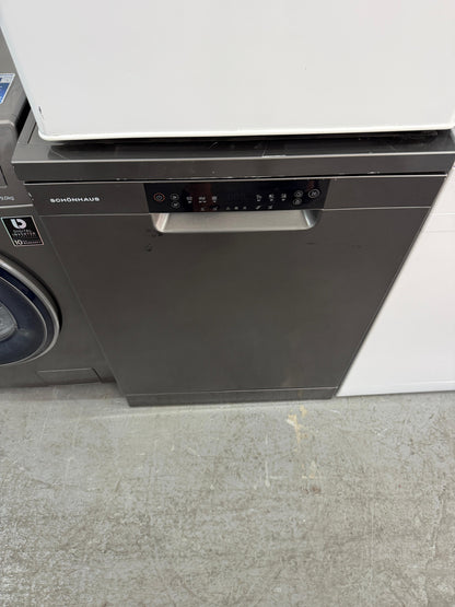Refurbished Schönhaus DWSF0115FSBG 15 Place Settings Freestanding Dishwasher - Graphite