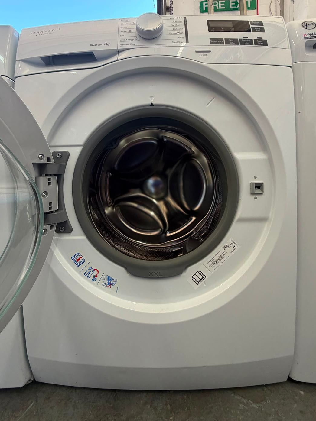 Refurbished John Lewis JLWM5845 8kg 1400RPM Washing Machine - White