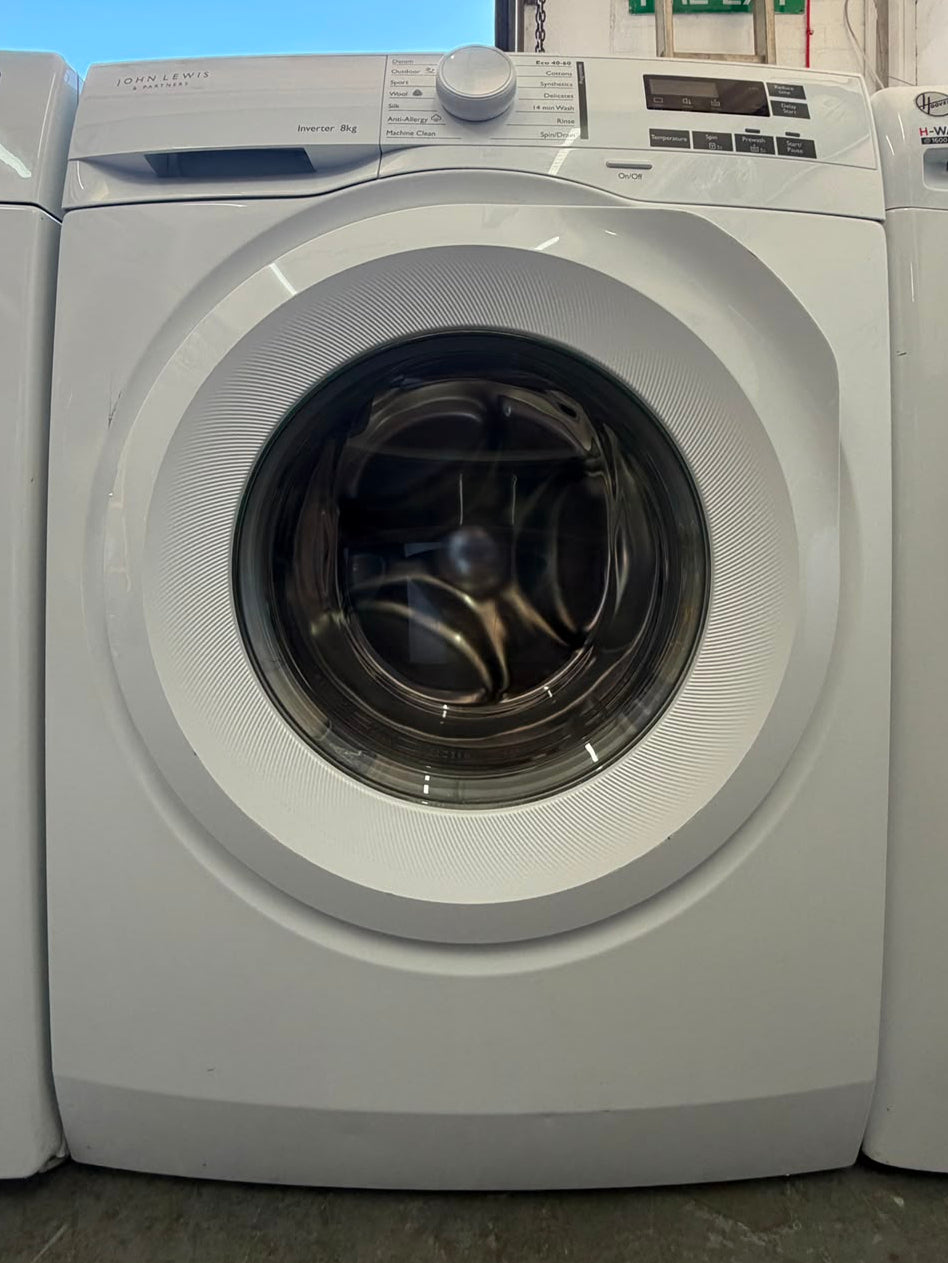 Refurbished John Lewis JLWM5845 8kg 1400RPM Washing Machine - White