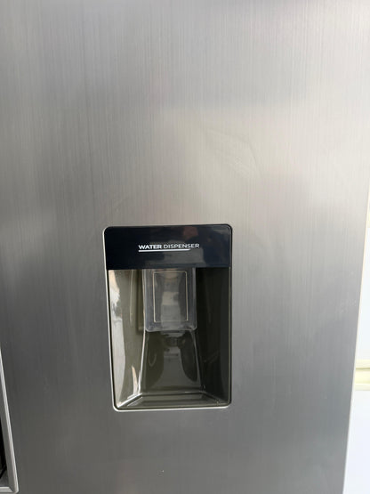 Refurbished Hoover HHSBSO6174XWDK 521L American-Style Fridge Freezer - Silver
