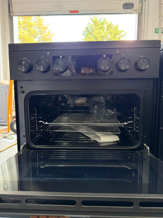Hisense HDCEC5C10B 50cm Double Oven Electric Ceramic Cooker - New Grade A - Black