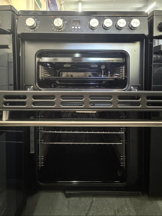Hisense HDE3211BBUK 60cm Double Oven Electric Ceramic Cooker - New Grade A - Black