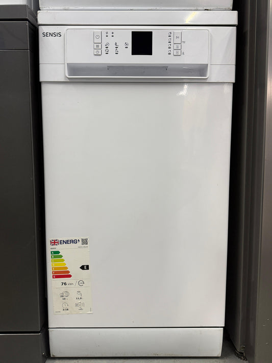 Sensis DWF0110SLEW 10 Place Settings Slimline Freestanding Dishwasher - White - Unused Grade A