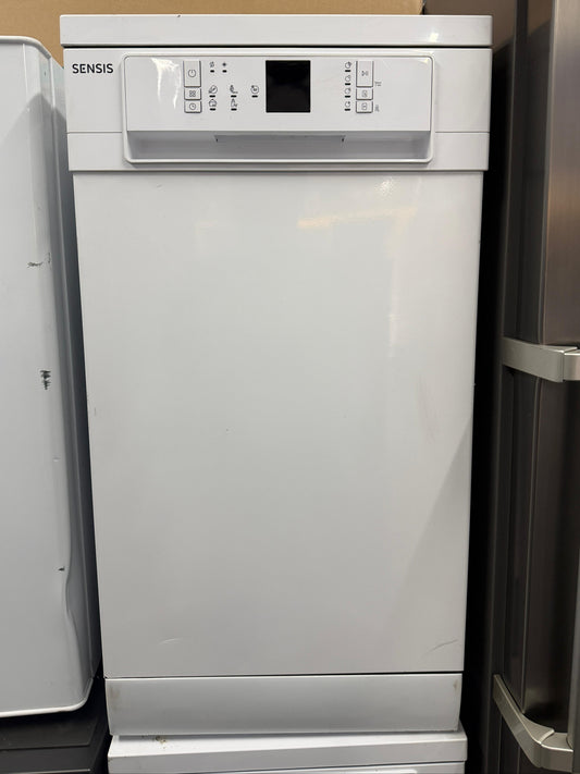 Sensis DWF0110SLEW 10 Place Settings Slimline Freestanding Dishwasher - White - Unused Grade A