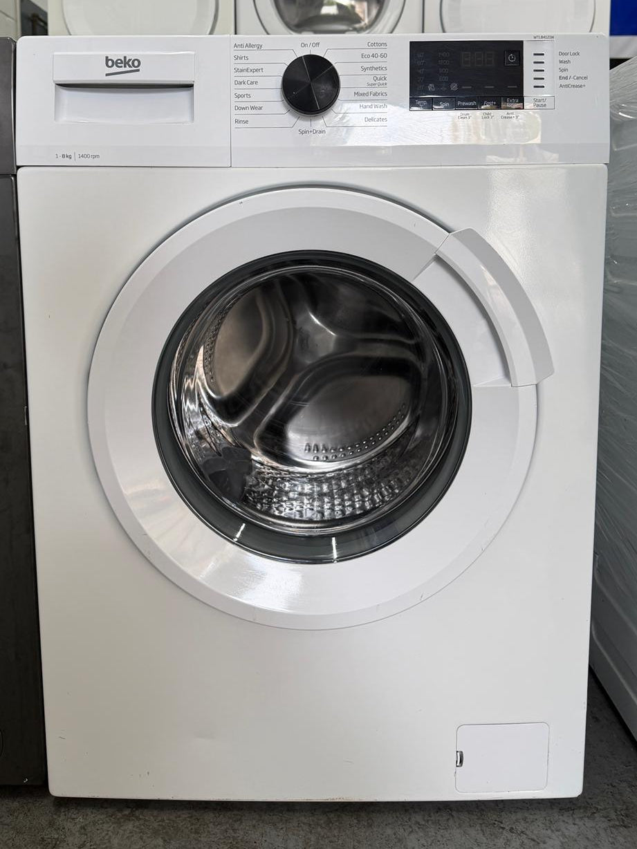 Refurbished Beko WTL84121W 8kg 1400RPM Washing Machine - White