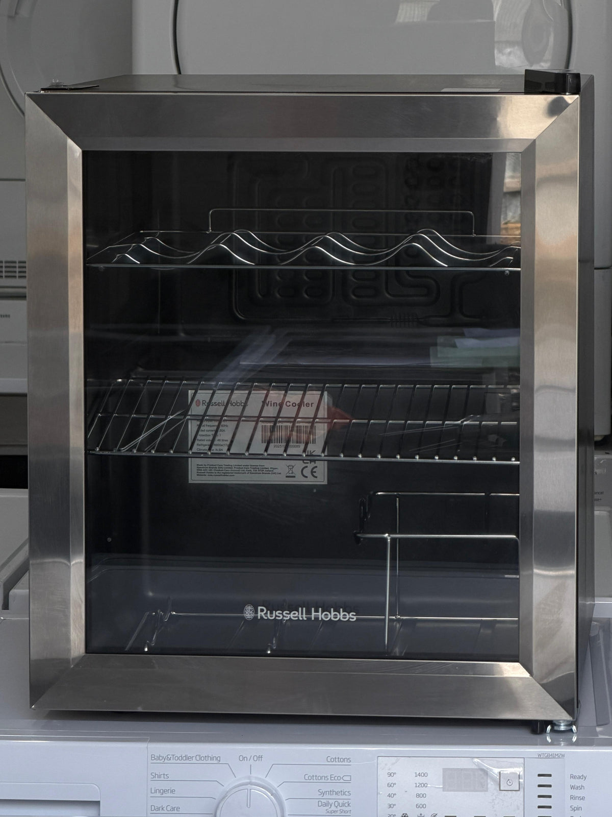 Russell Hobbs RHGWC3SS-C 46L 12 Bottle Wine & Drinks Cooler – Stainless Steel - Unused Grade A