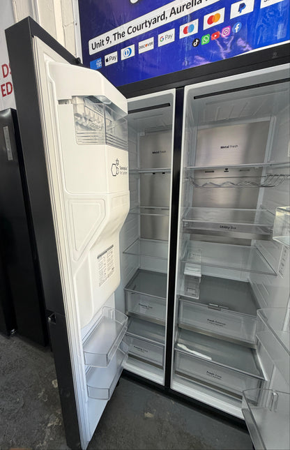 Refurbished LG GSXV91MCAE 635L InstaView American-Style Fridge Freezer - Matte Black