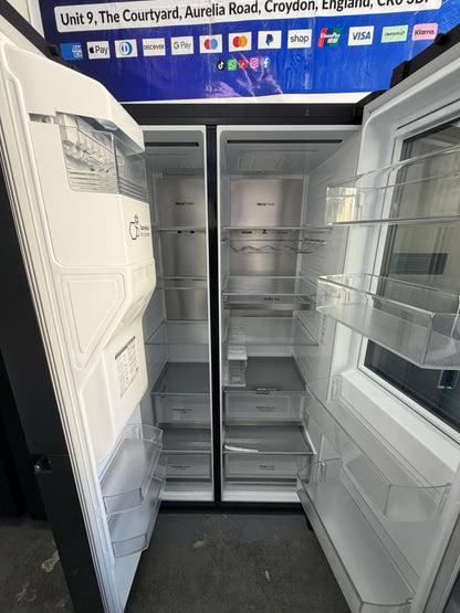 Refurbished LG GSXV91MCAE 635L InstaView American-Style Fridge Freezer - Matte Black