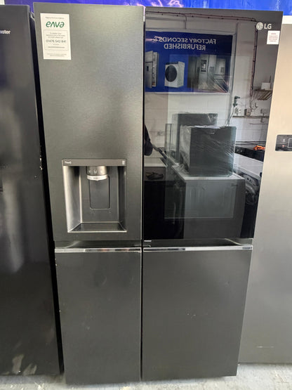 Refurbished LG GSXV91MCAE 635L InstaView American-Style Fridge Freezer - Matte Black