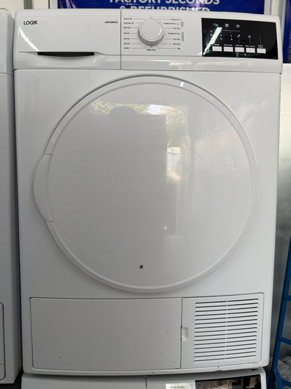 Refurbished Logik LHP10W23 10kg Heat Pump Tumble Dryer - White