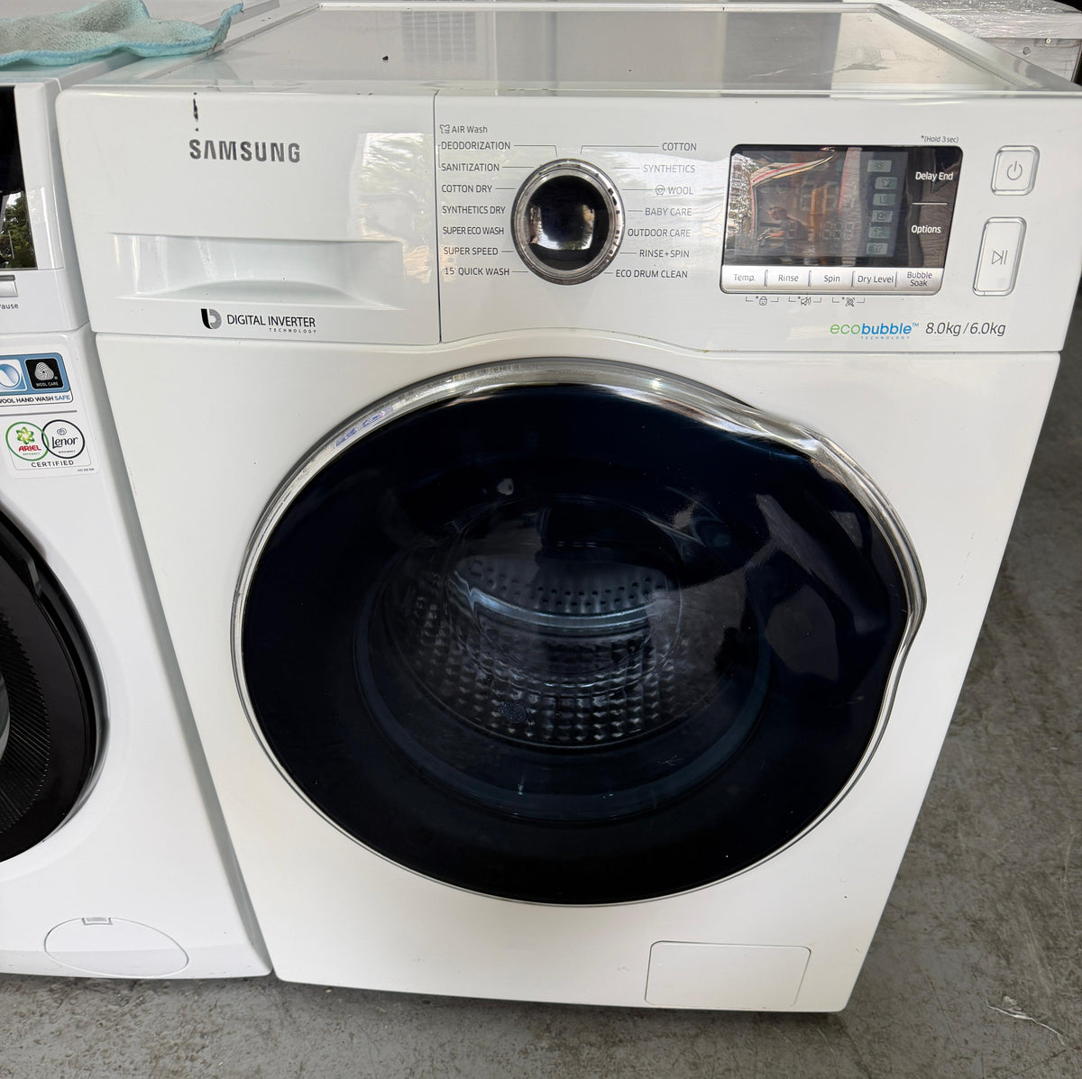 Refurbished Samsung WD80J6A10AW 8kg/5kg 1400RPM Washer Dryer - White