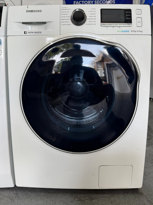 Refurbished Samsung WD80J6A10AW 8kg/5kg 1400RPM Washer Dryer - White
