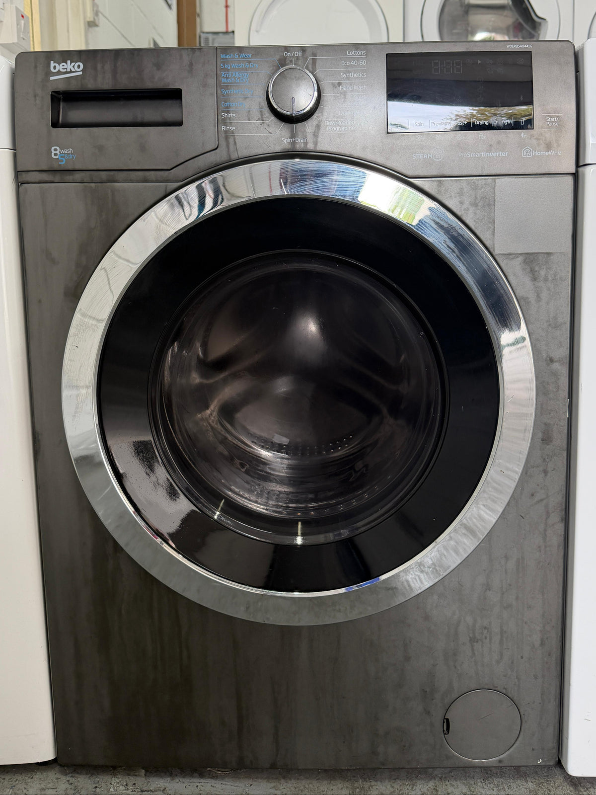 Refurbished Beko WDER8540441G 8kg/5kg 1400RPM Washer Dryer - Graphite