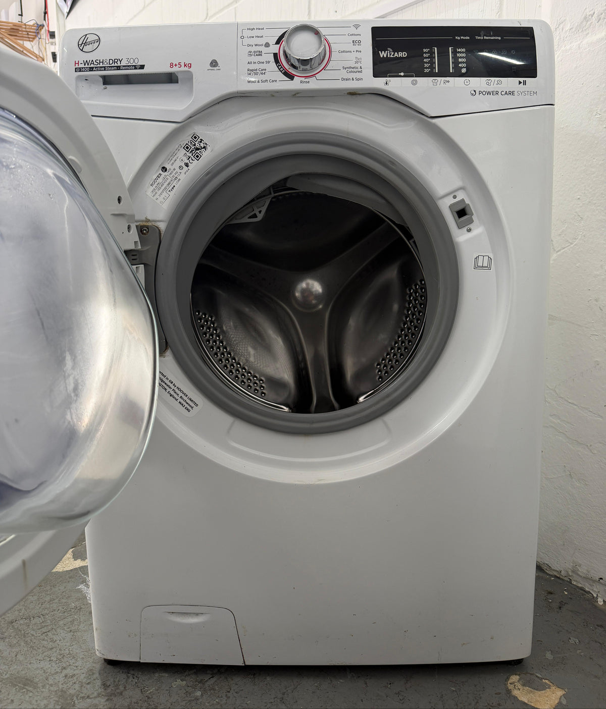 Refurbished Hoover H3DS4855TACE-80 8kg/5kg 1400RPM Washer Dryer - White