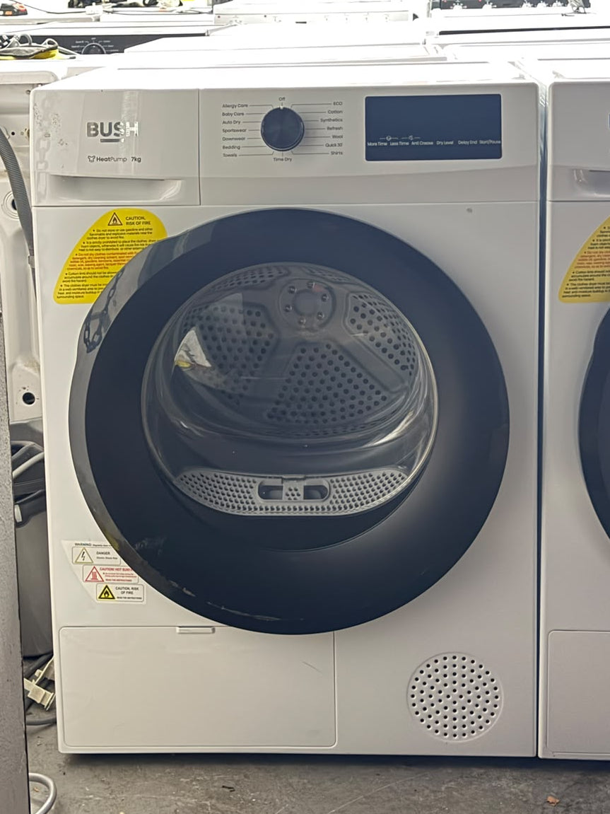 Refurbished Bush TDHP7KG2025 7kg Heat Pump Tumble Dryer - White