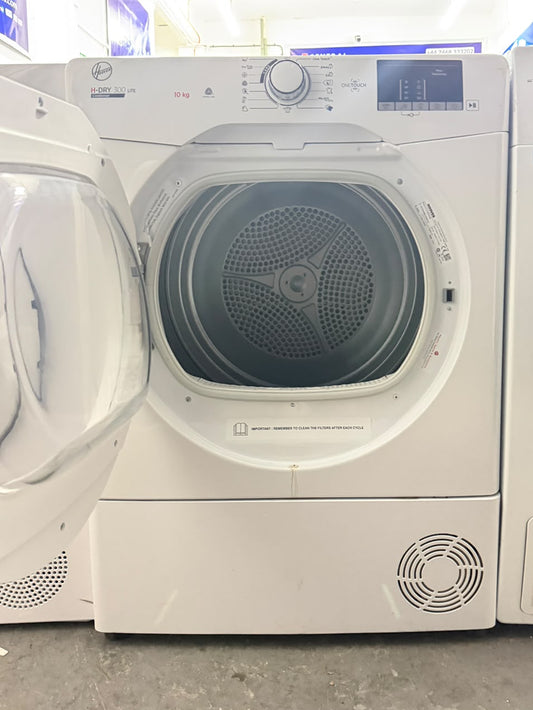 Refurbished Hoover HLE C10DG-80 10kg Condenser Tumble Dryer - White