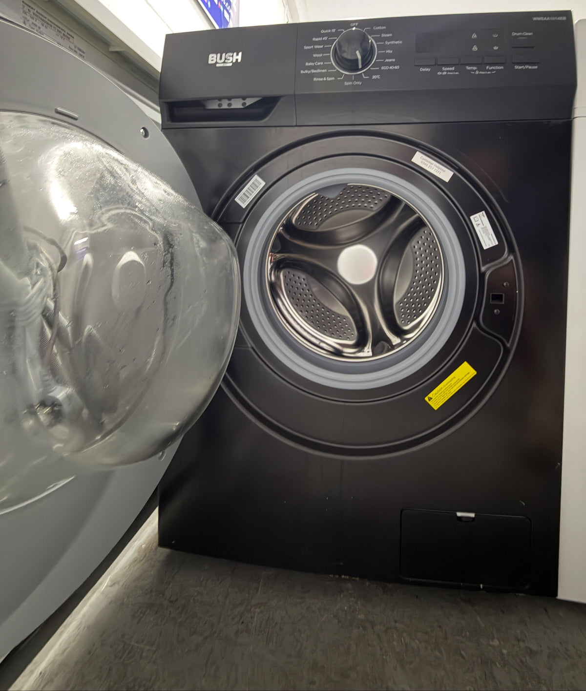 Refurbished Bush WMSAA1014EB 10kg 1400RPM Washing Machine - Black