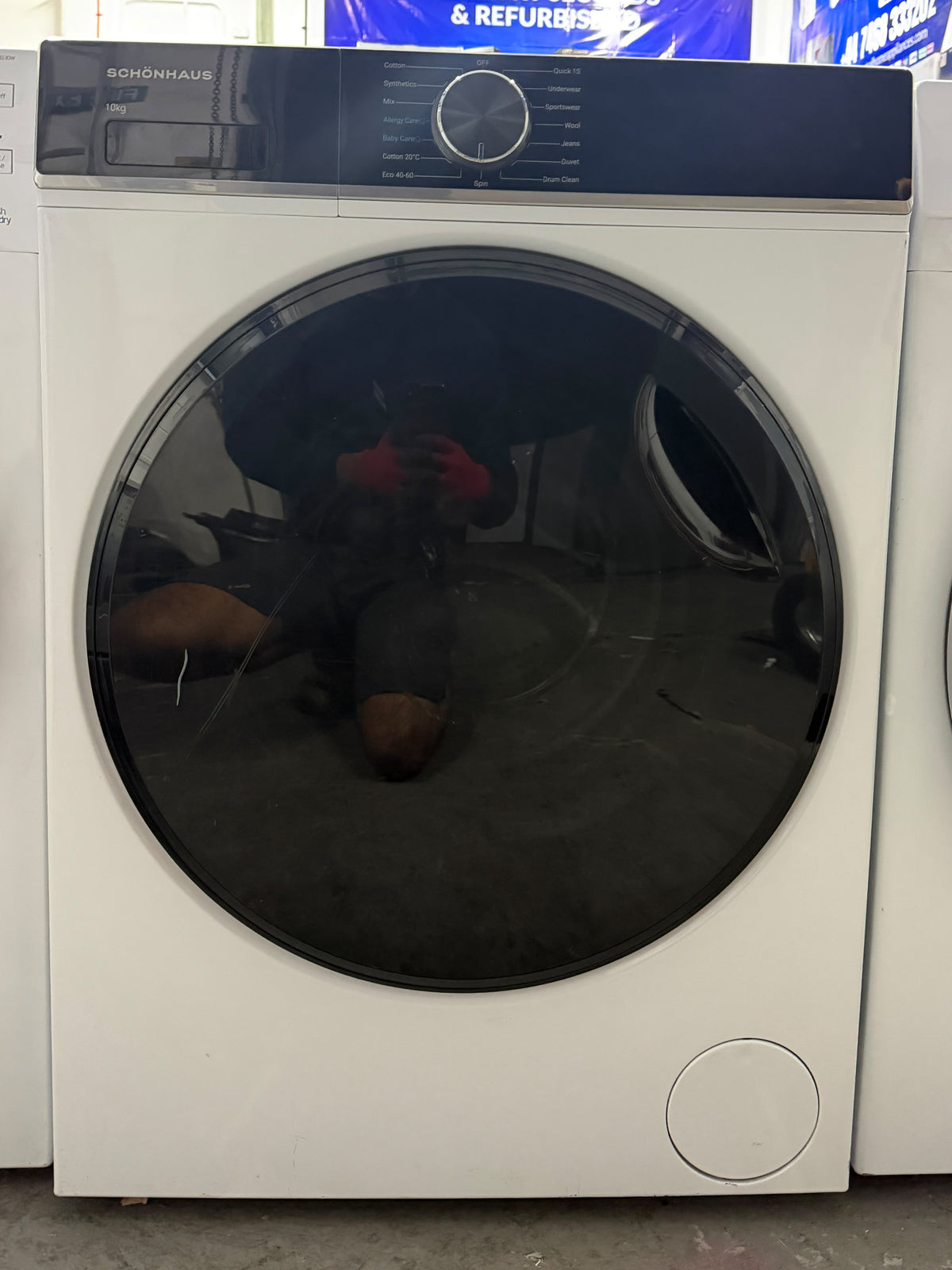 Schonhaus WMSF011014AW 10kg 1400RPM Washing Machine - White - UNUSED GRADE A