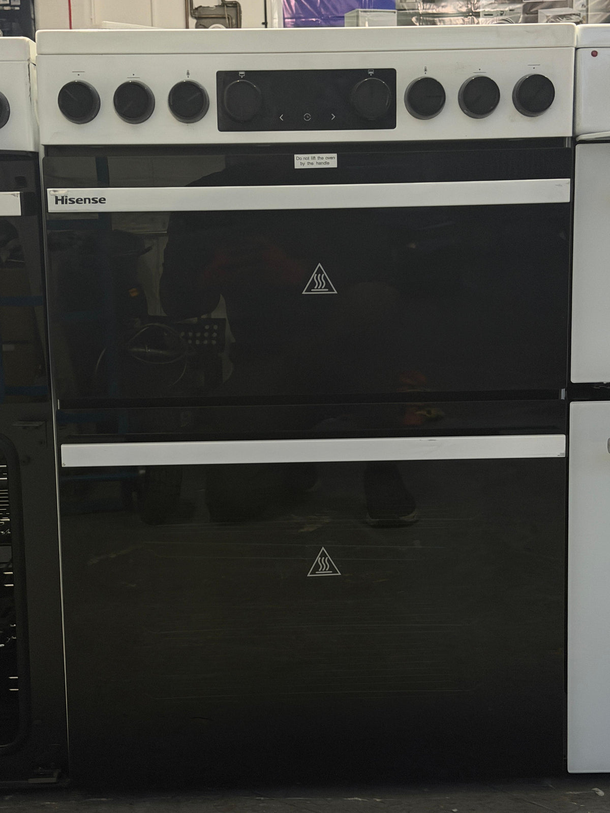 Hisense HDCEC6C20W 60cm Double Oven Electric Ceramic Cooker - Unused Grade B - White