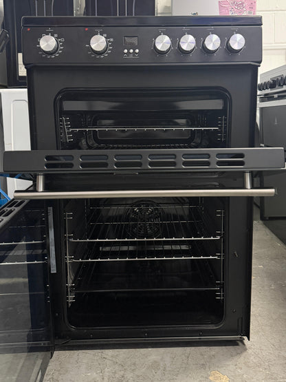 Hisense HDE3211BBUK 60cm Double Oven Electric Ceramic Cooker - New Grade A - Black