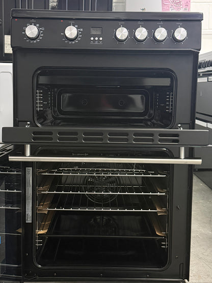 Hisense HDE3211BBUK 60cm Double Oven Electric Ceramic Cooker - New Grade A - Black