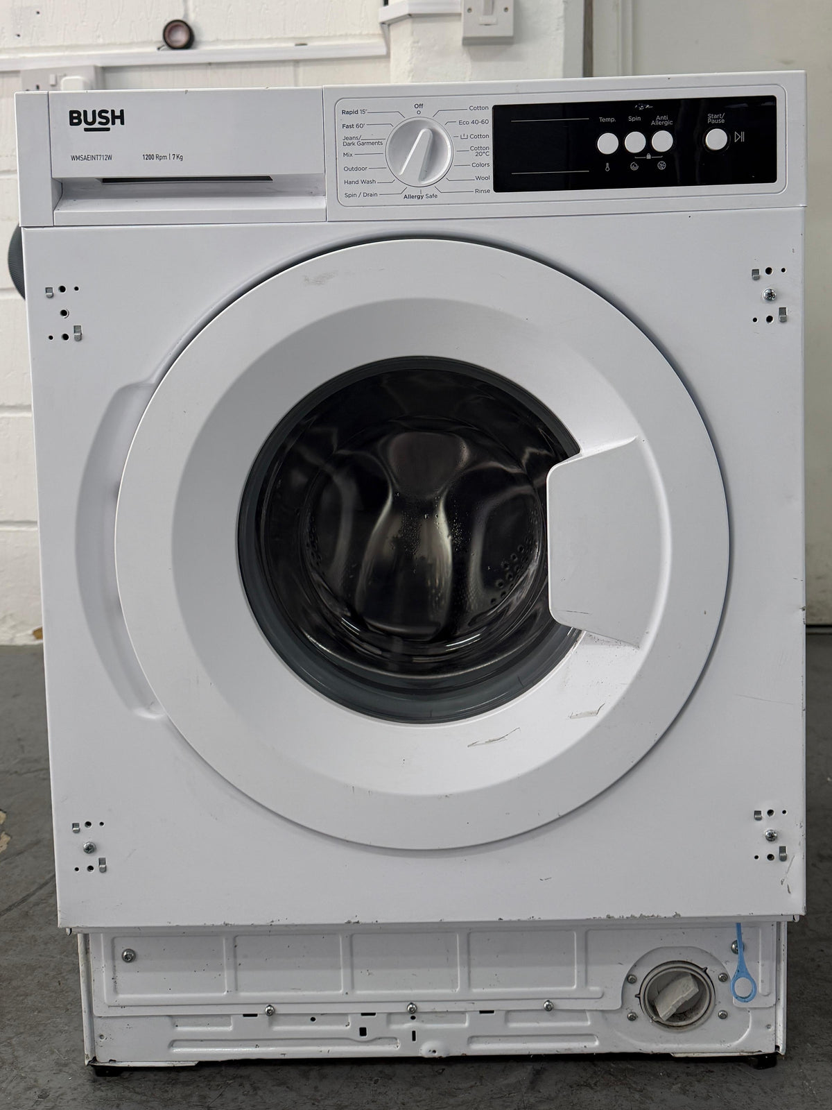 Refurbished Bush WMSAEINT712W 7kg 1200rpm Integrated Washing Machine – White