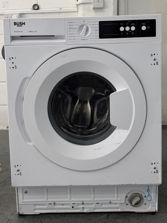 Refurbished Bush WMSAEINT712W 7kg 1200rpm Integrated Washing Machine – White