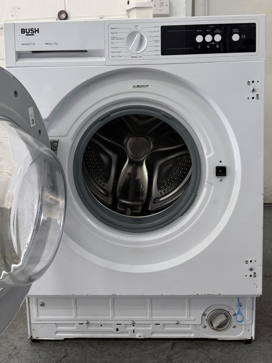 Refurbished Bush WMSAEINT712W 7kg 1200rpm Integrated Washing Machine – White