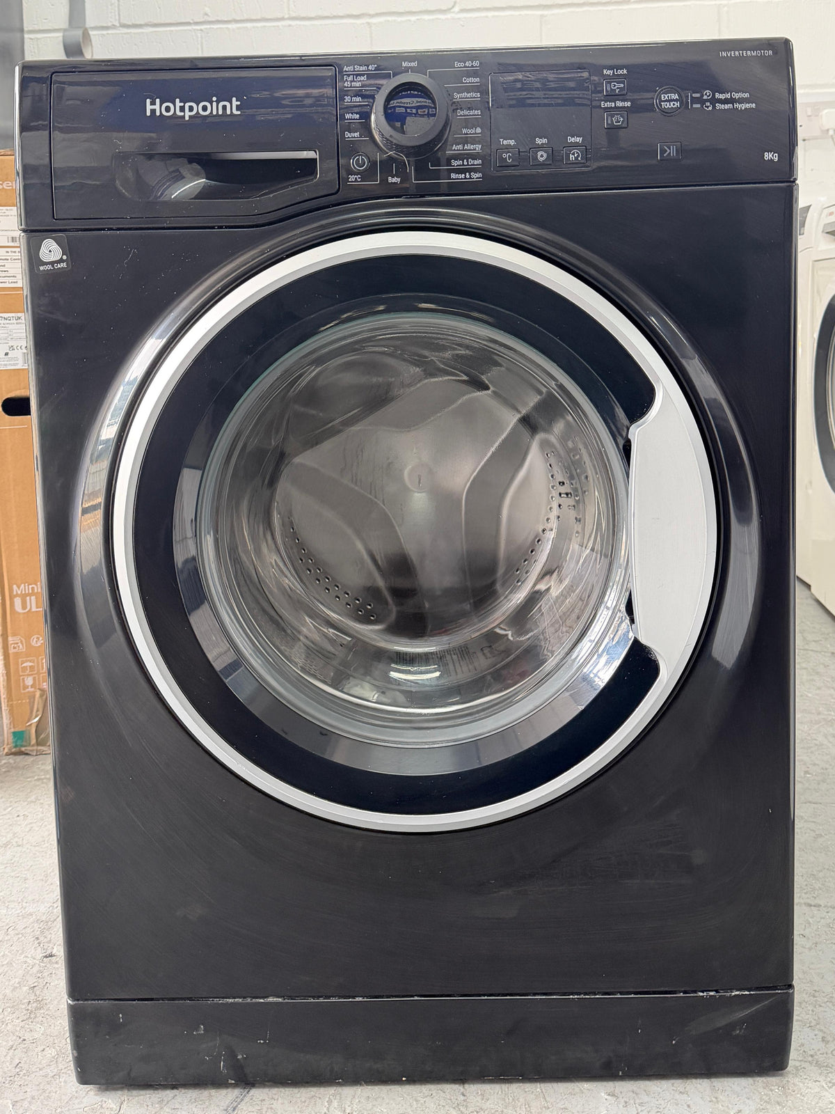 Refurbished Hotpoint NSWR846GK 8kg 1400rpm Washing Machine – Black