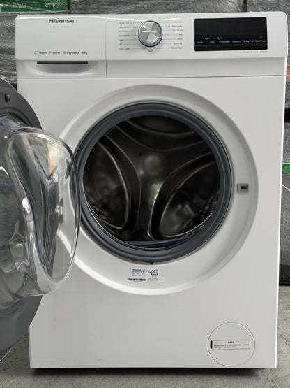 Refurbished Hisense WFQY801418VJM-GB 8kg 1400rpm Washing Machine – White