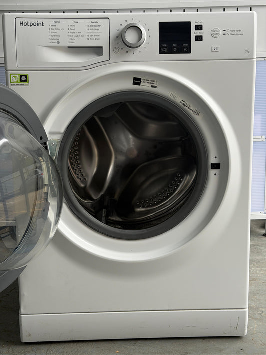 Refurbished Hotpoint NSWE743UWS 7kg 1400rpm Washing Machine – White