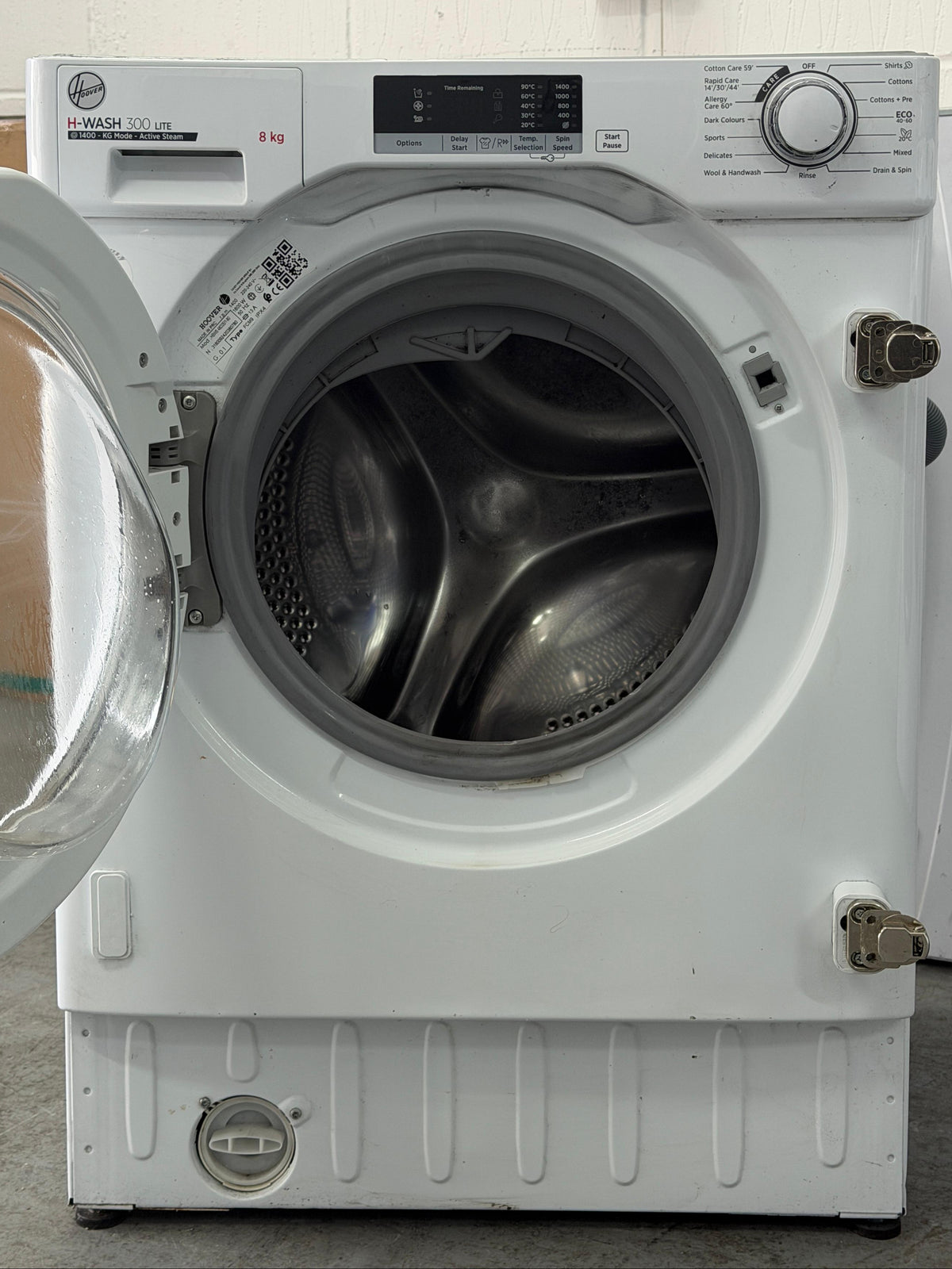 Refurbished Hoover HBWS48D2B 8kg 1400rpm Integrated Washing Machine – White
