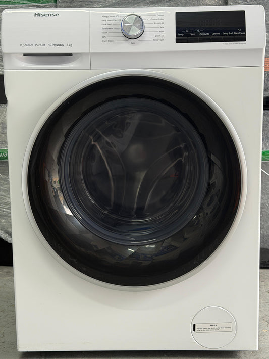Refurbished Hisense WFQY801418VJM-GB 8kg 1400rpm Washing Machine – White