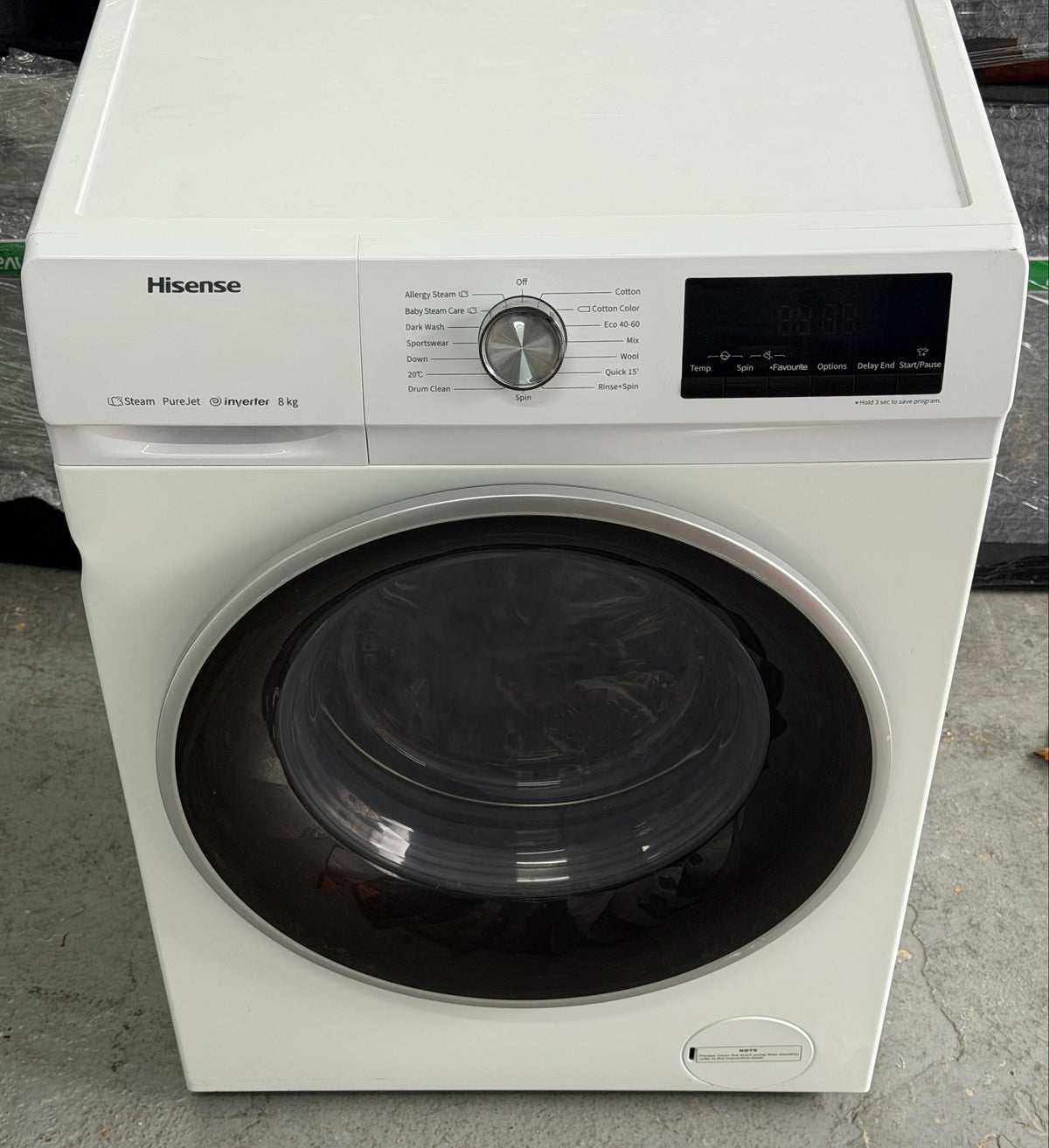 Refurbished Hisense WFQY801418VJM-GB 8kg 1400rpm Washing Machine – White