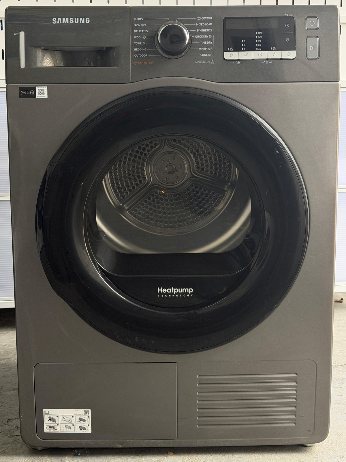 Refurbished Samsung DV80TA020AX 8kg Heat Pump Tumble Dryer – Graphite