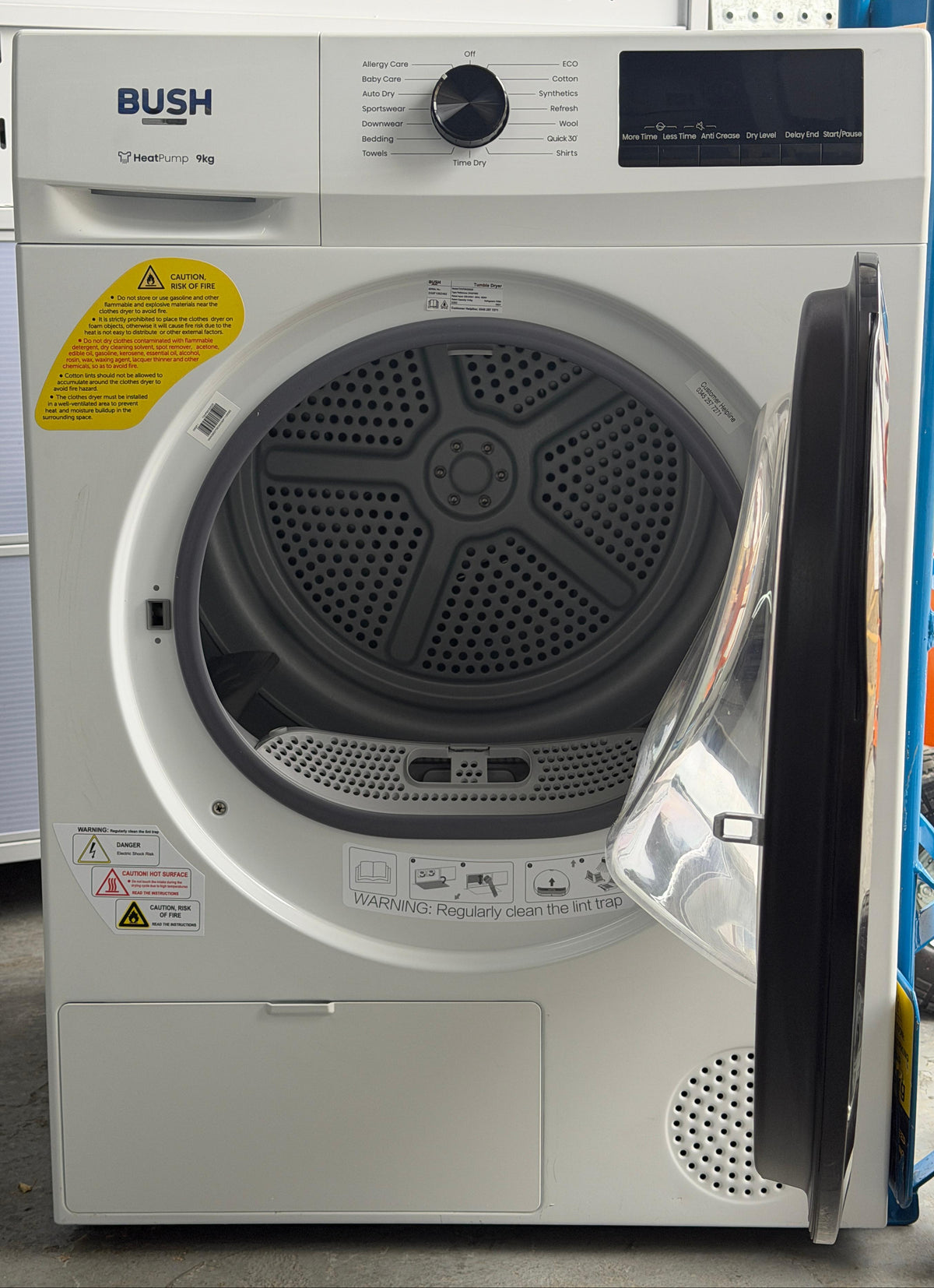Refurbished Bush TDHP9KG2025 9kg Heat Pump Tumble Dryer – White