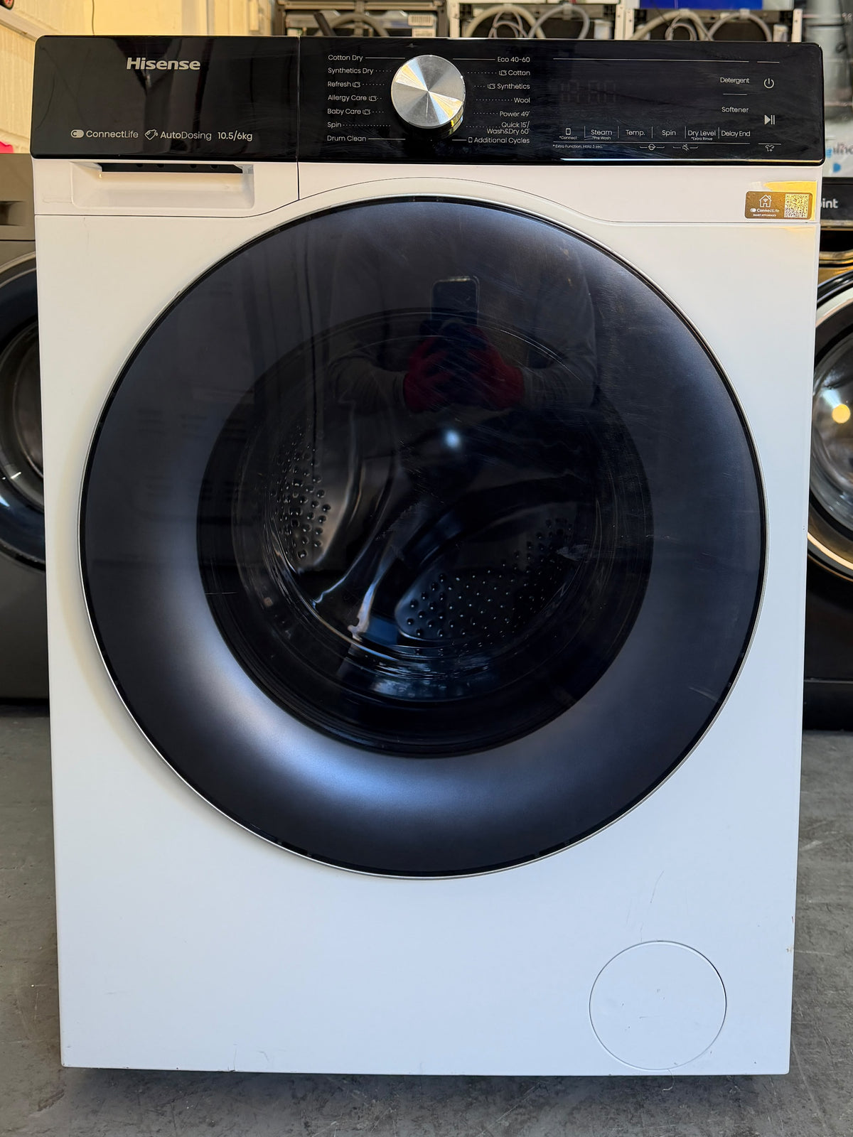 Hisense WD5S1045BW 10.5kg/6kg Washer Dryer – Unused Grade A – White