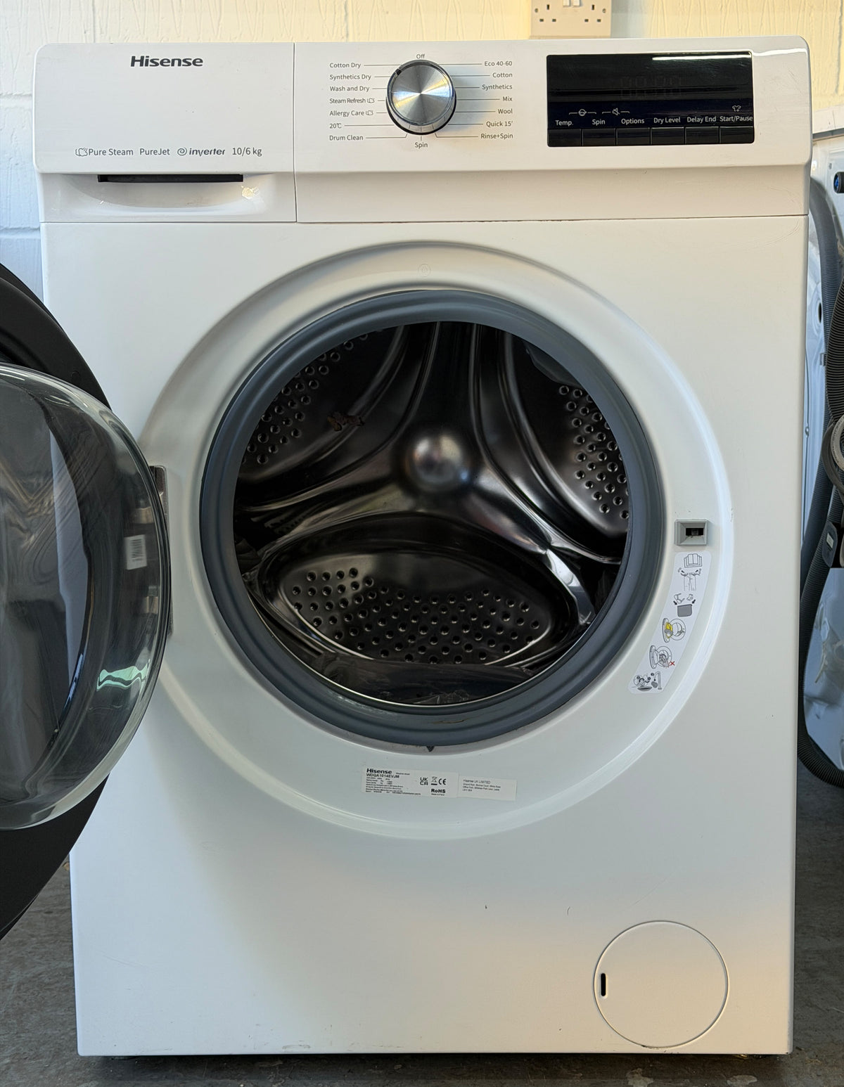 Hisense WDQA1014EVJM 10kg/6kg Washer Dryer – Unused Grade A – White