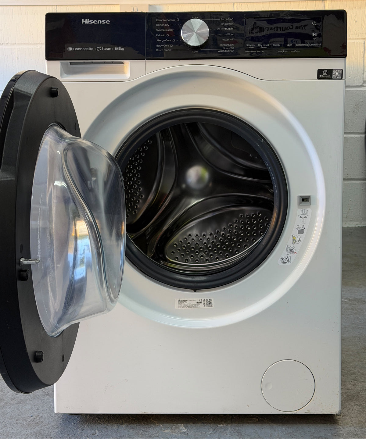 Hisense WD3S8043BW3 8kg/5kg Washer Dryer – Unused Grade A – White