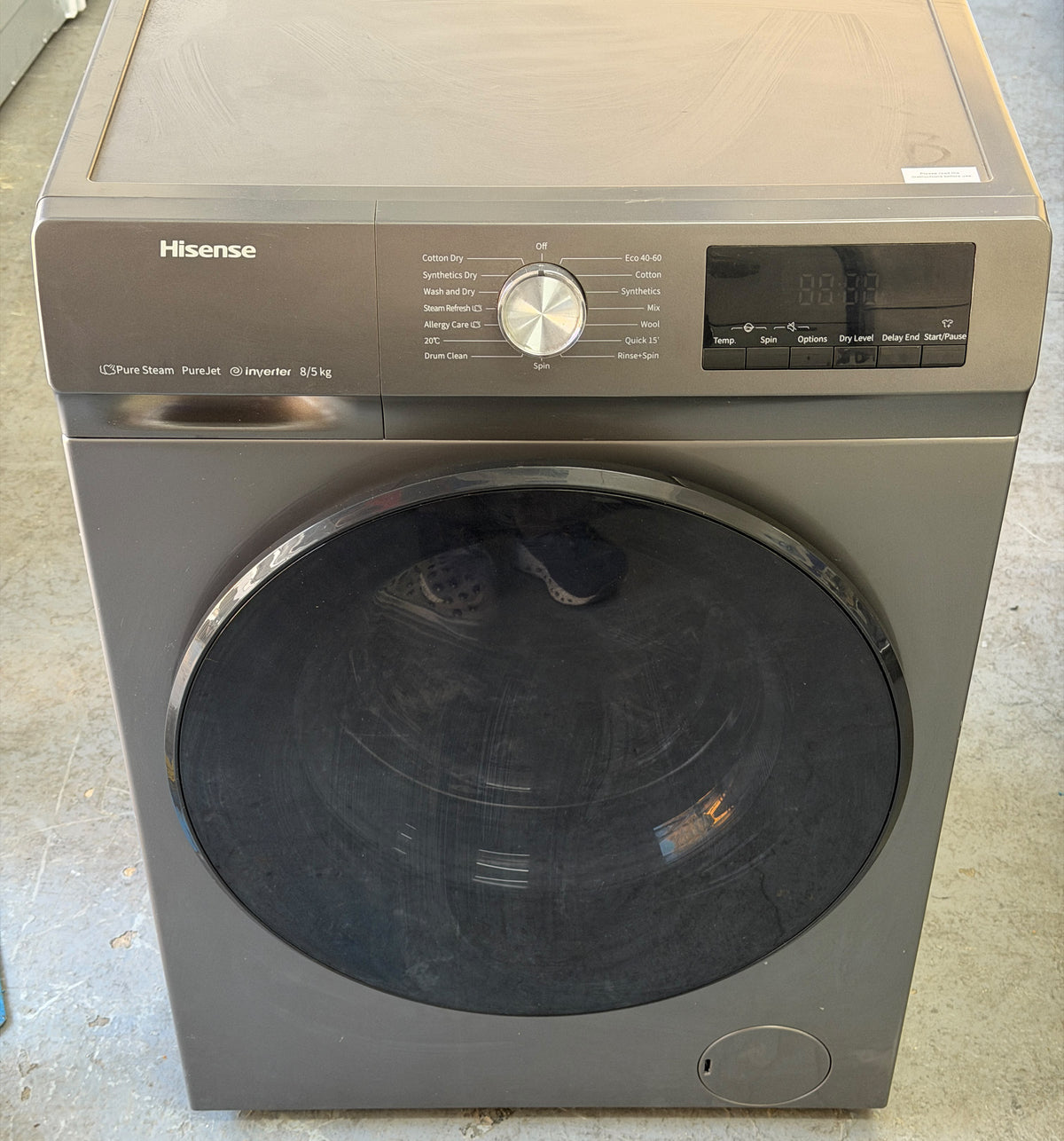 Hisense WDQA8014EVJMT 8kg/5kg Washer Dryer – Unused Grade A – Titanium
