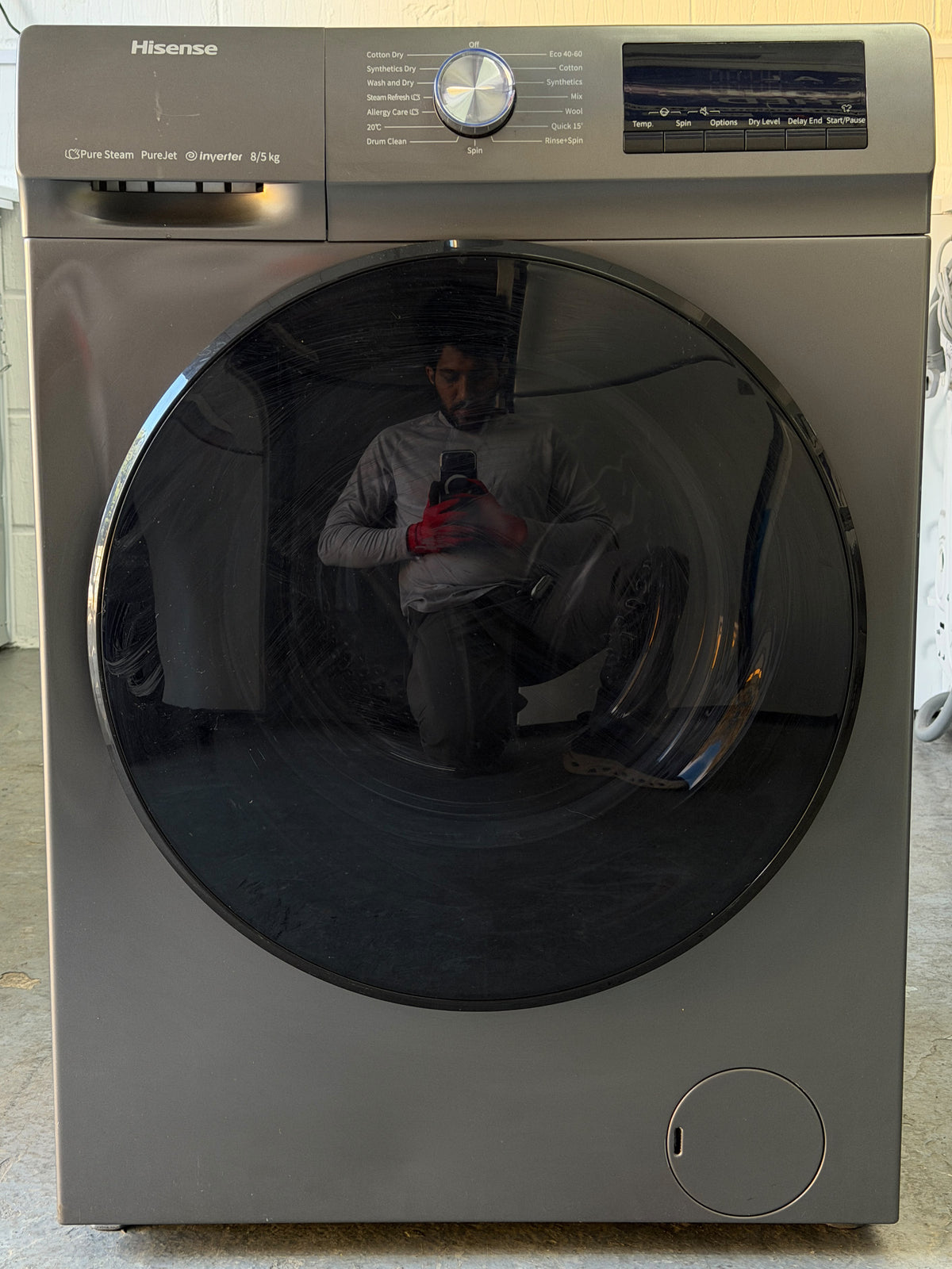Hisense WDQA8014EVJMT 8kg/5kg Washer Dryer – Unused Grade A – Titanium