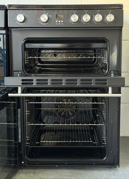 Hisense HDE3211BBUK 60cm Double Oven Electric Ceramic Cooker - Unused Grade A - Black