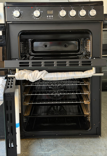 Hisense HDE3211BBUK 60cm Double Oven Electric Ceramic Cooker - Unused Grade A - Black