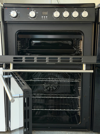 Hisense HDE3211BBUK 60cm Double Oven Electric Ceramic Cooker - Unused Grade A - Black