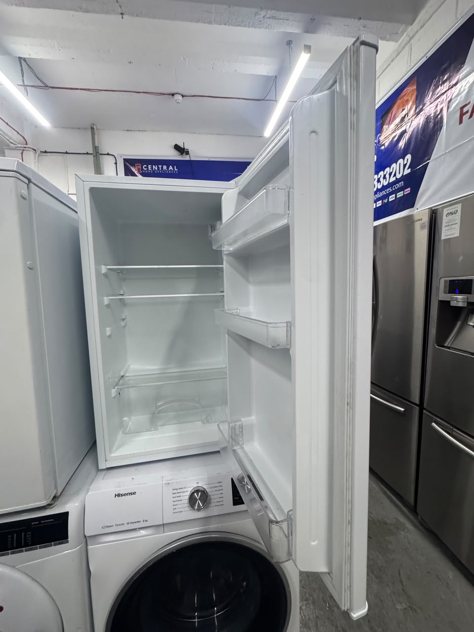 Refurbished Bush ME4785UCL 93 Litre Under-Counter Larder Fridge – White