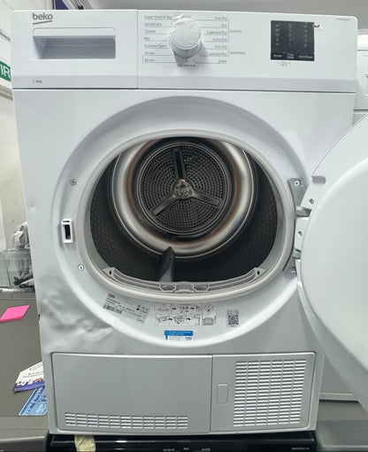 Beko DTKCE80021W 8kg Condenser Tumble Dryer – White – Unused Grade B