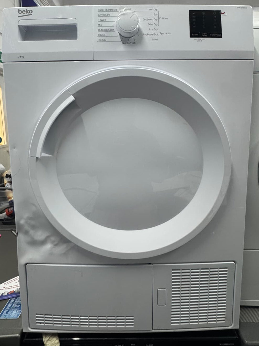 Beko DTKCE80021W 8kg Condenser Tumble Dryer – White – Unused Grade B