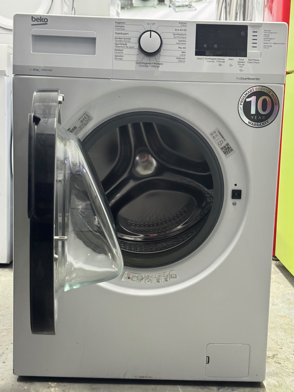 Beko WTV10725XCW1 10kg 1400RPM Washing Machine – Refurbished – White